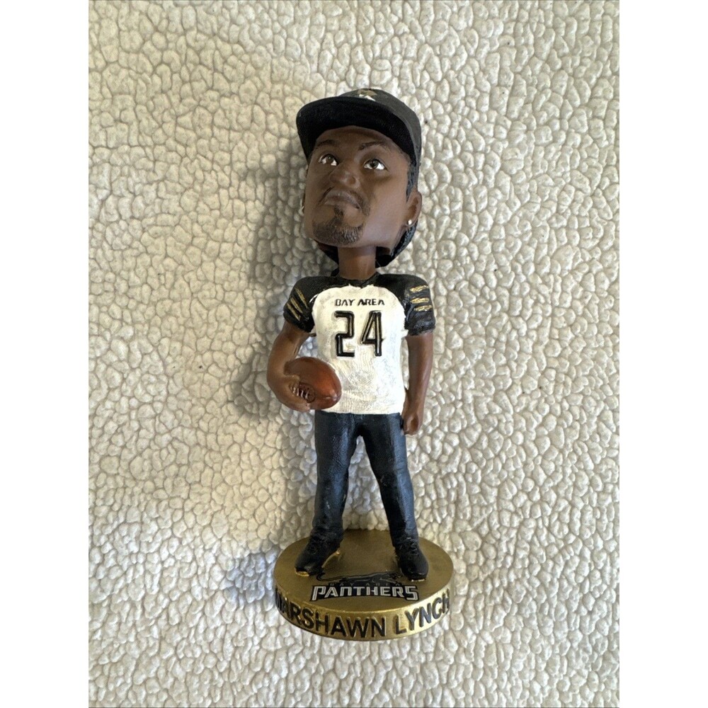 2023 MARSHAWN LYNCH Bay Area PANTHERS BOBBLEHEAD IFL CHAMPIONS OAKLAND SJ CA